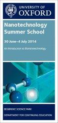Nanotechnology Summer School flyer